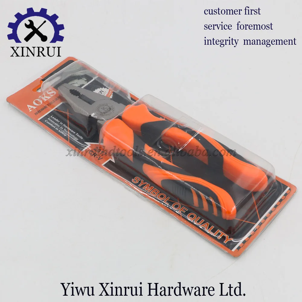 Professional Carbon Steel Combination Pliers with PVC handle