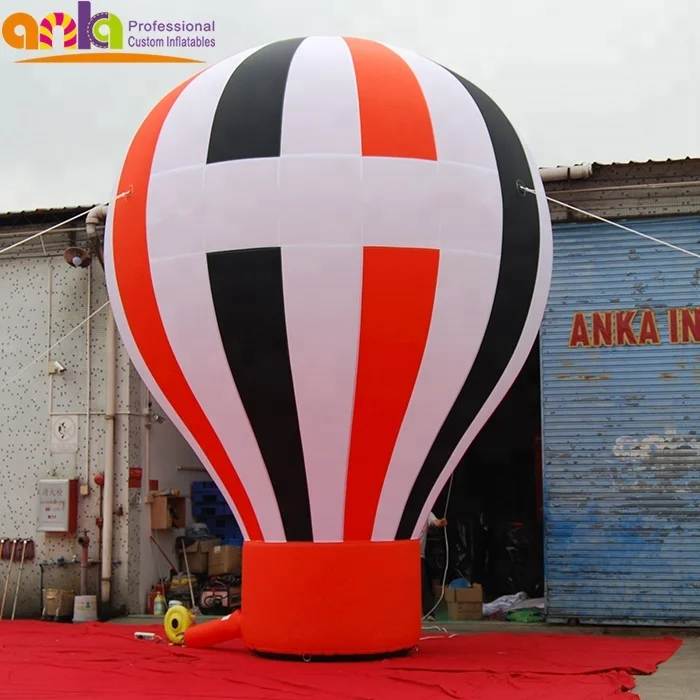 High quality inflatable ground balloon/hot air balloon with stripe for sale