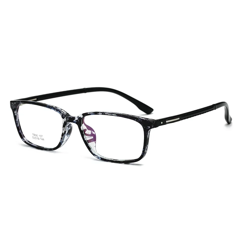 wholesale fashion TR90 korean mens spectacle fiber polycarbonate classic black optical eyeglasses frames