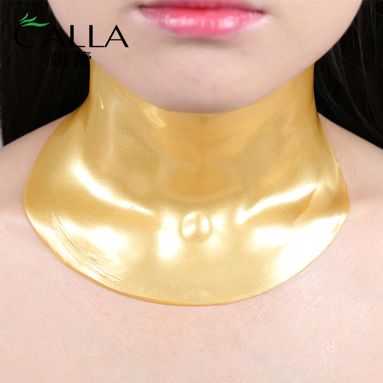OEM natural firming nourishing anti wrinkle korea gold collagen neck mask