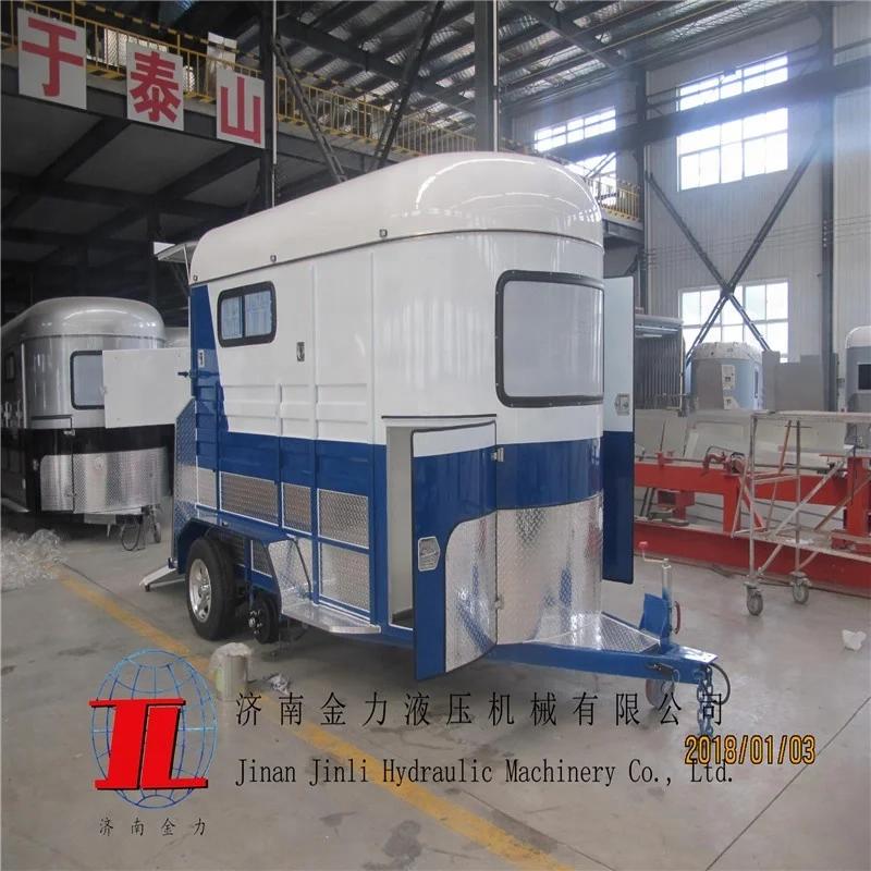 
2HSL-D 2 horse trailer straight load with kitchen 