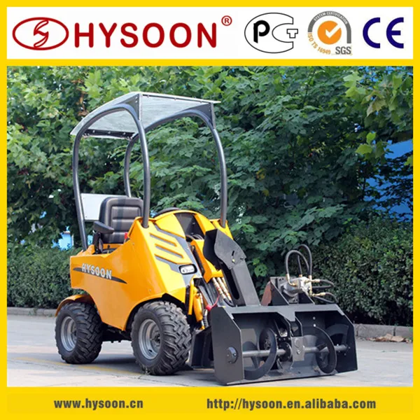 Chinese Hysoon HY200 miniloader, 4wd articulated mini wheel loader multifunctional