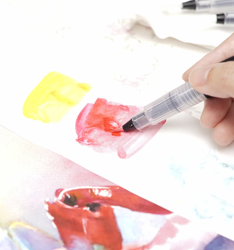 Superior New Product Solid Water Color Paint Set Fan Shaped 42 Colors Paint Sat For Drawing Art