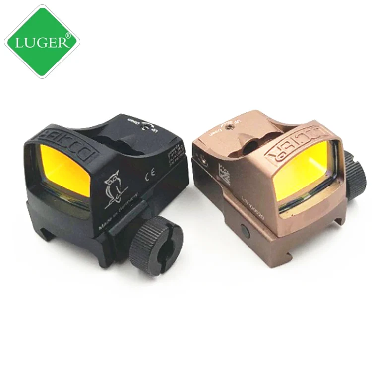 Люгер 1X25Mini Красный точка зрения Регулируемая тактический