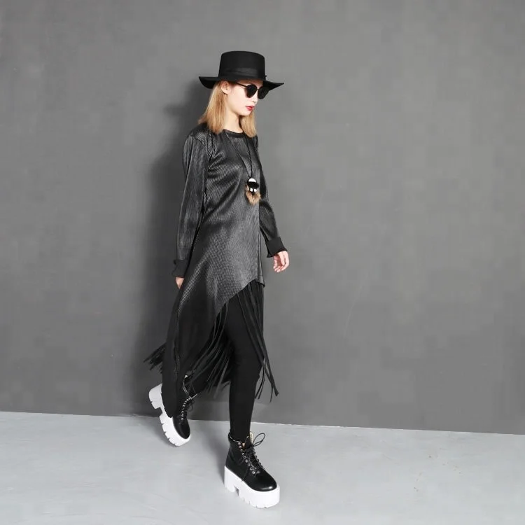 Sexy Woman leather tassel skirt 2018 ladies belt Nightclub  studs pu tassel dress skirt waist wide waist seal