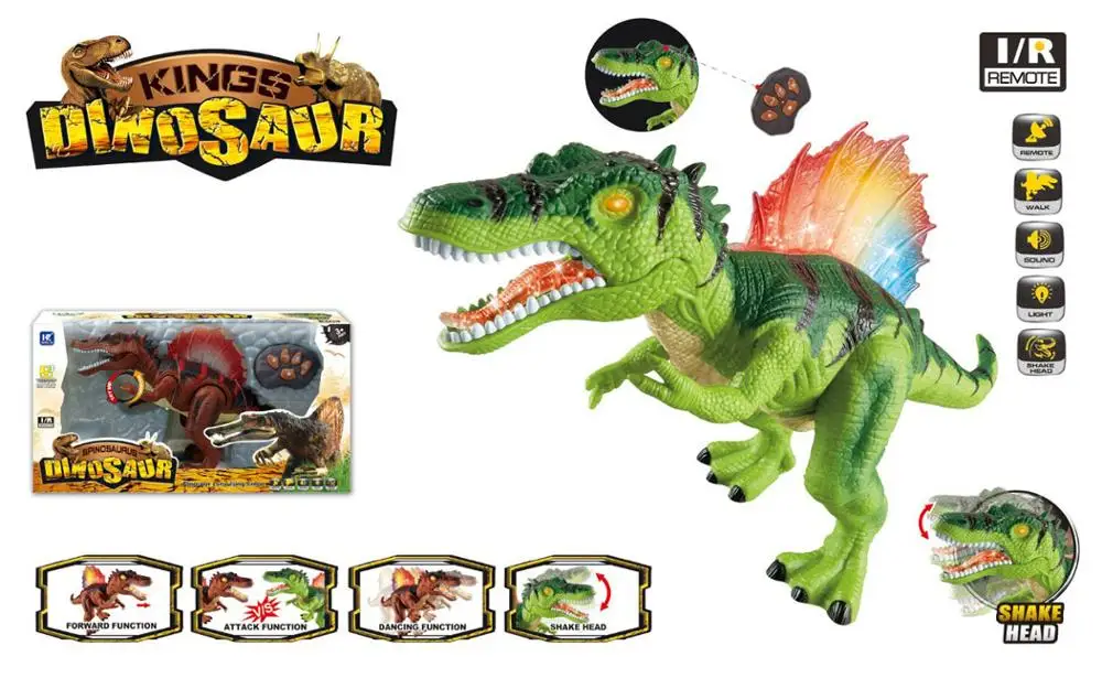 Amazon hot selling radio control dinasour with light, newest bo walking dinasour; new walking dinasour toy