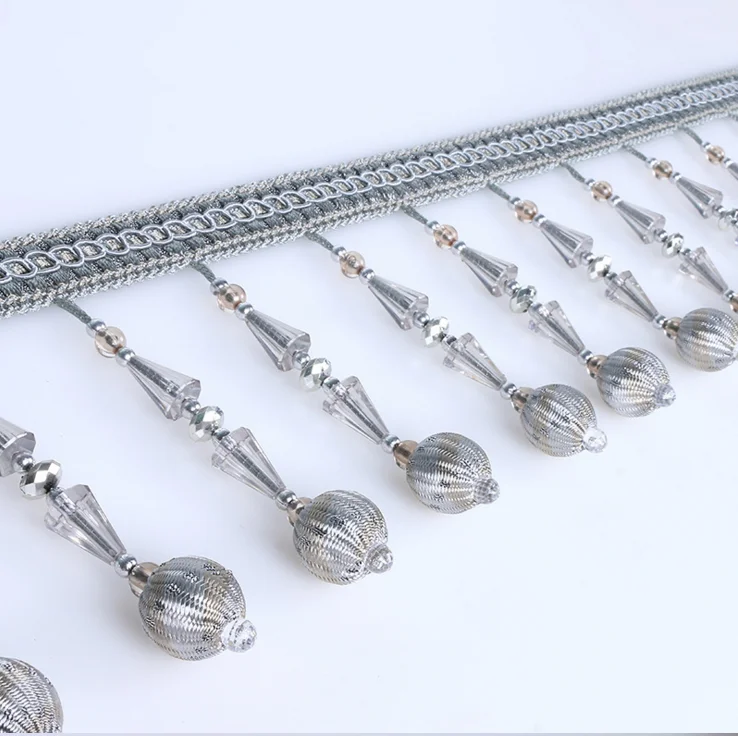 Wholesale 100% Polyester Beaded Fringe for Curtain