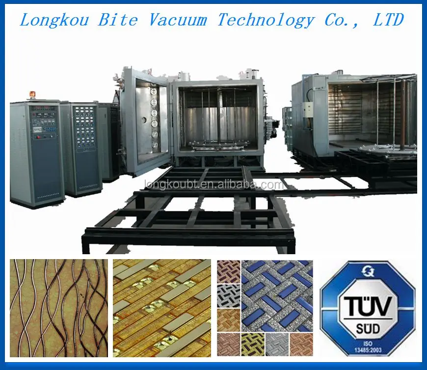 pvd multi-arc plasma plating machine /ceramic tile production coating line/ ceramic tiles gold color vacuum metalizing equipment