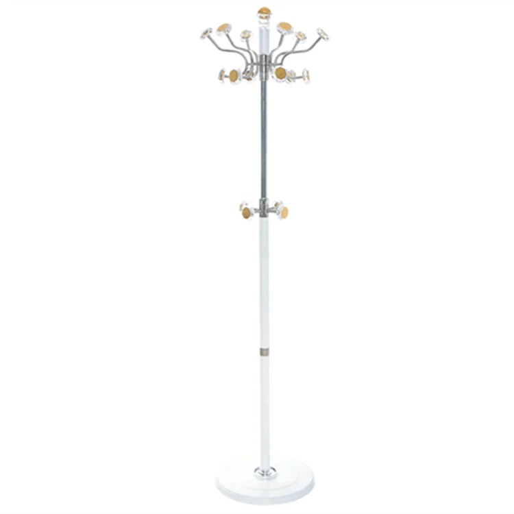 Metal White Standing Hanger Coat Stand