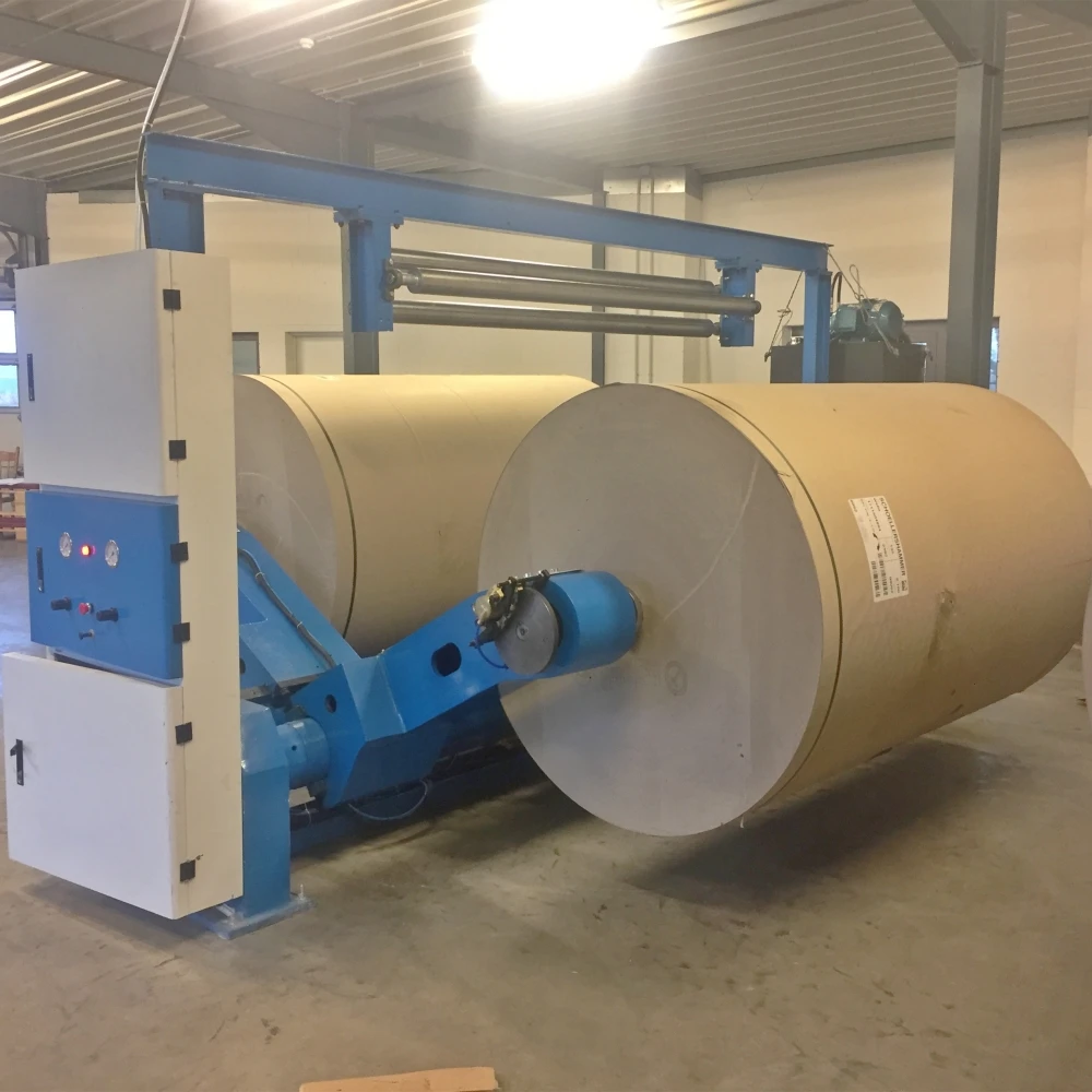hot sell 2200mm Hydraulic paper roller shaftless mill roll holder stand machinery