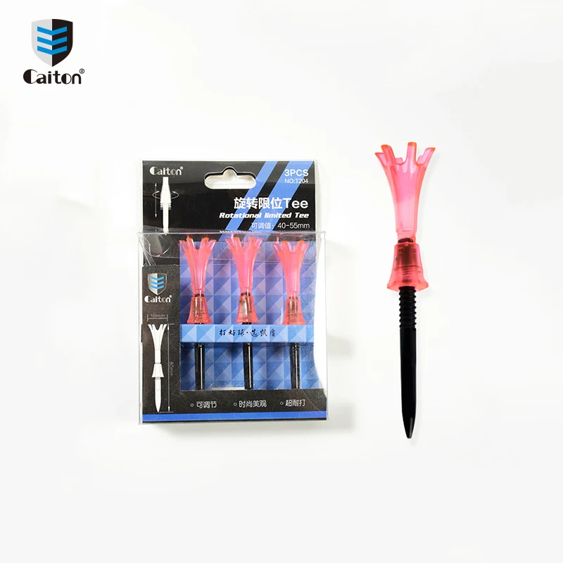 Wholesale customize colorful adjustable screw plastic golf tees