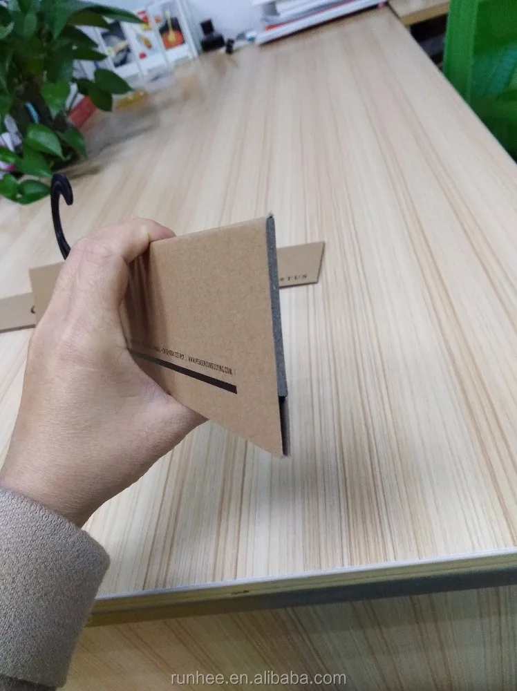 
FSC custom logo plastic hook paper cardboard fabric textile hanger / hanger for fabric sample with plastic hook 