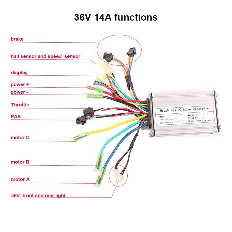 20-28 inch 36v 250w 350w 48v 500w 750w pedal assist front and rear drive hub motor spares parts electric bicycle conversion kit