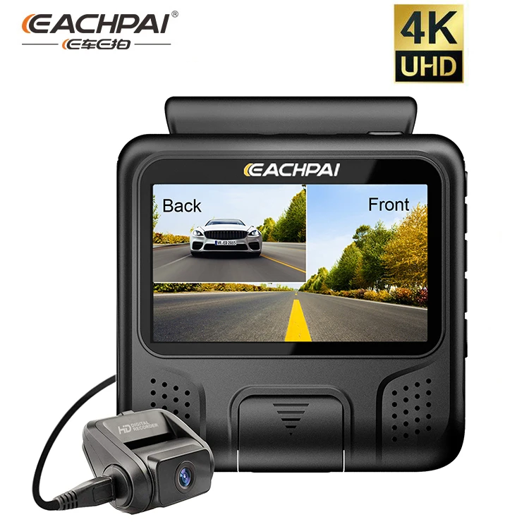  Видеорегистратор EACHPAI E100 4K Wi-Fi GPS 3 0 дюйма ночное