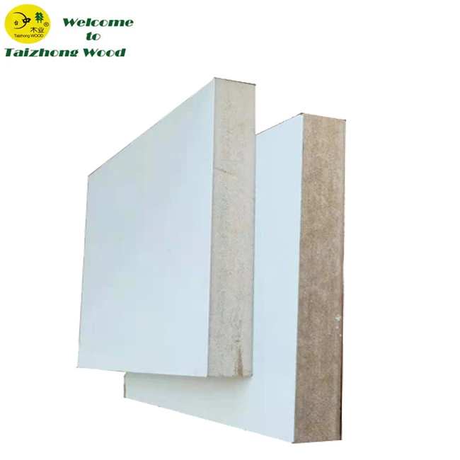 Thickness MDF With White Melamine Color