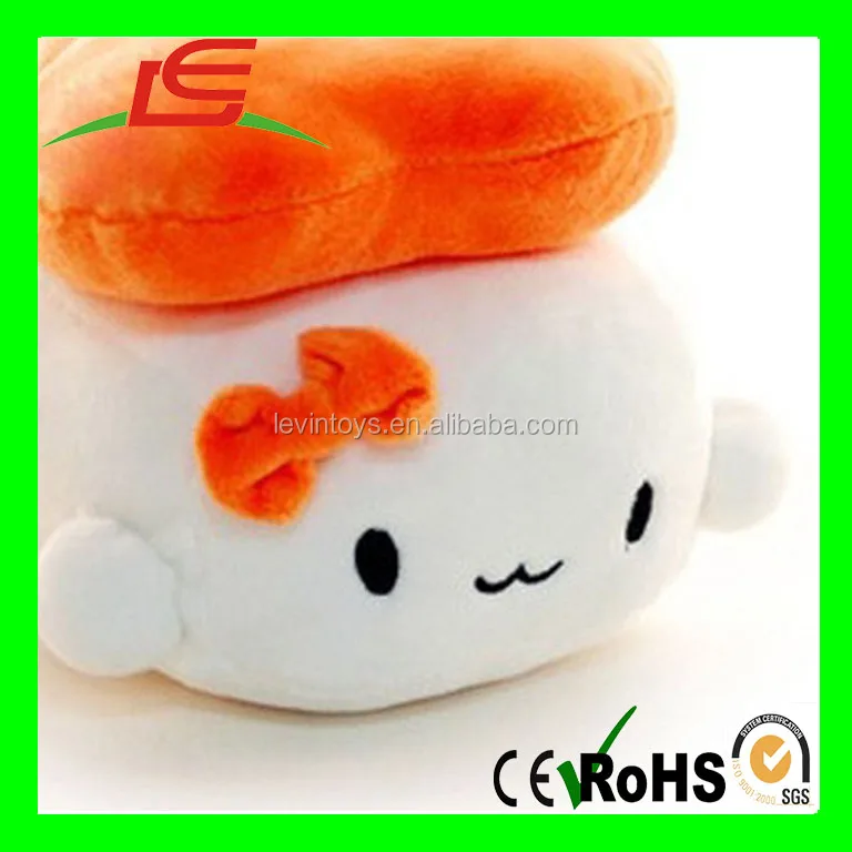 Japanese Food Sushi Small Cushion Gift Plush Toy Decoration Pillow Hit Gift Toy Shrimp