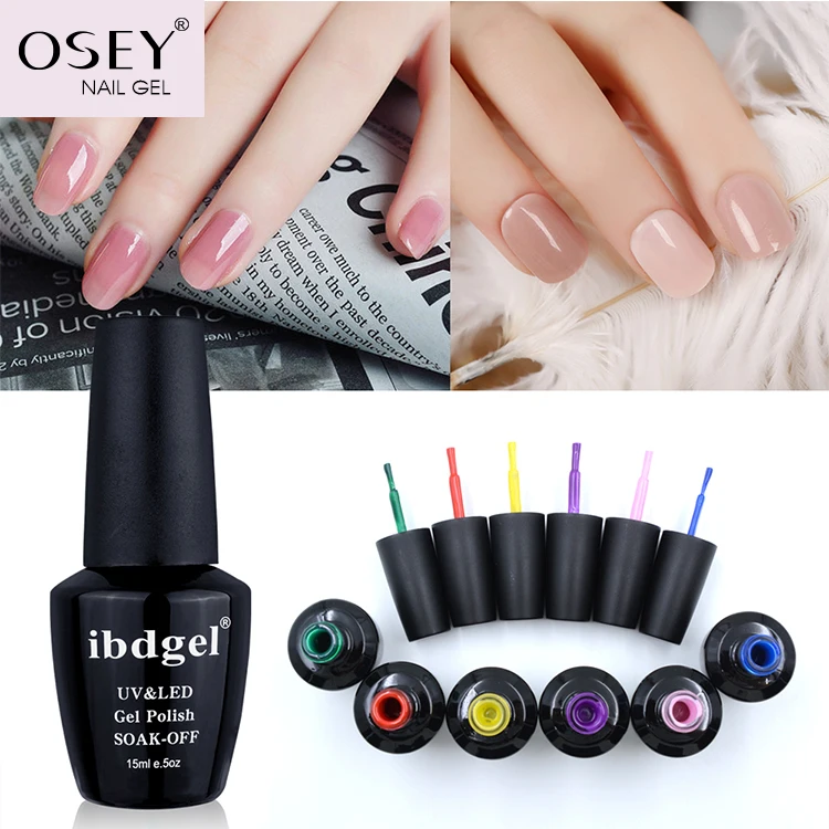 OSEY ibdgel brand wholesale uv gel polish soak off color gel nail art gel varnish
