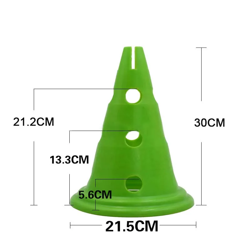 Sport Soccer Football Training Cone with Hole Traffic Safety Cones 30cm Orange/Yellow/Red/Green/Blue