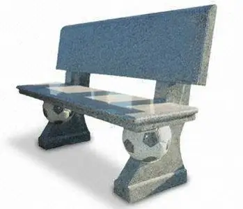 Скамья из каменного гранита для сада