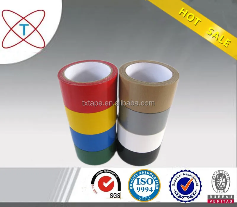 Free sample custom colored carpet edge binding waterproof fabric double sided  cloth adhesive duct tape heavy duty