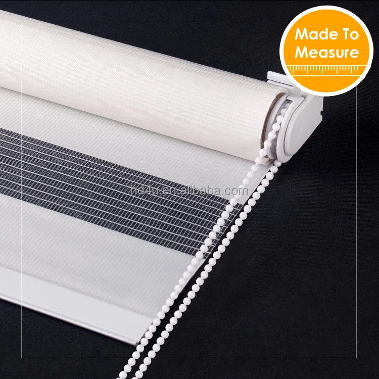 
Popular Double Layer Roller Shades base system day and night design zebra blinds window roller shutter 