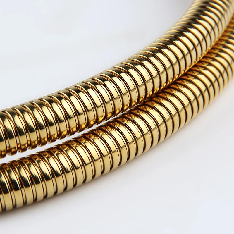 Yuyao high quality Stainless Steel Gold Hand Shower Head Hose