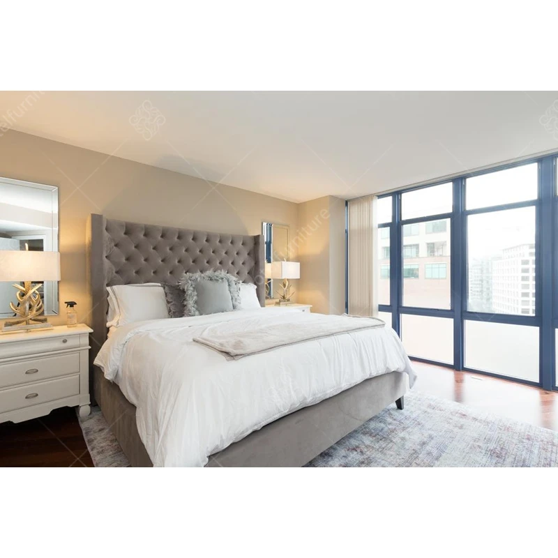 Commercial Hotel Apartment Bed Room Furniture Modern Bedroom Furniture Set For Sale (62023620338)