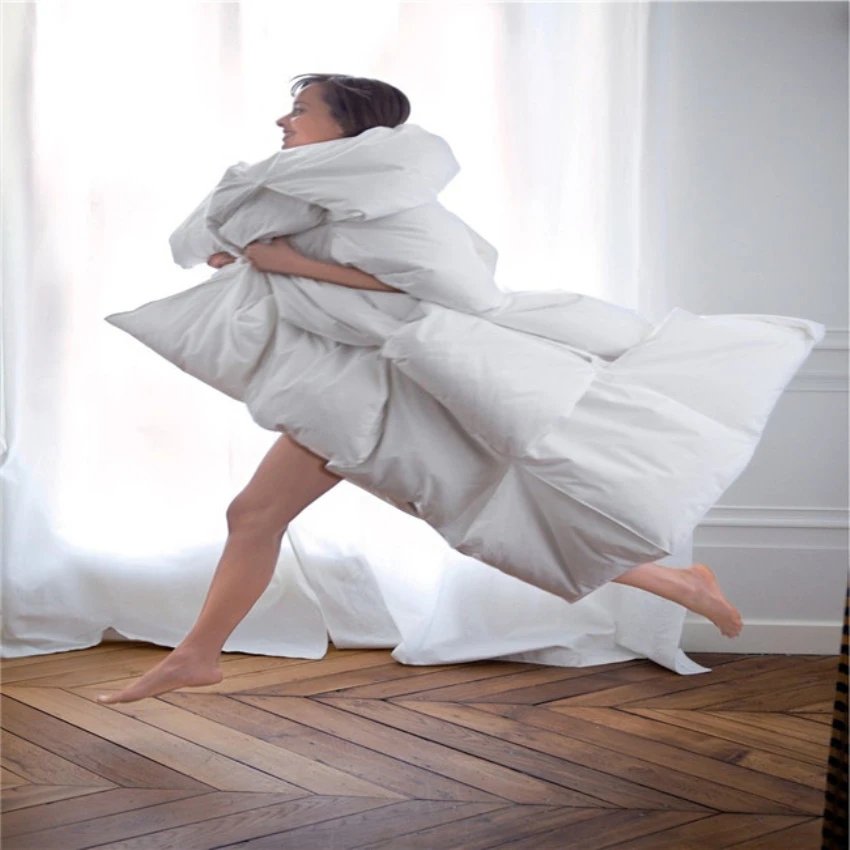 Белый king size пуховое одеяло Альпака Одеяло четыре 4 всесезонные из овечьей шерсти