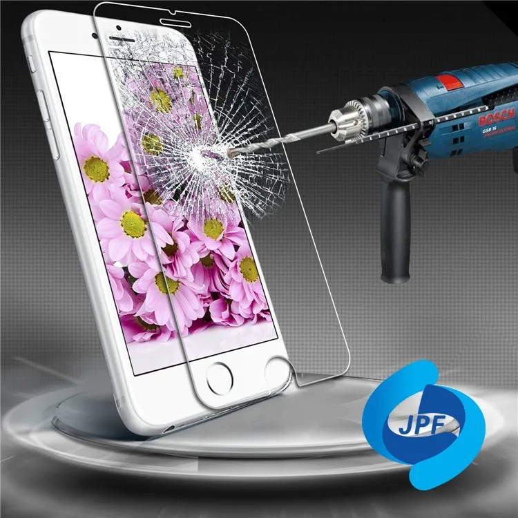 Anti shock anti fingerprint tampered glass screen protector for iPhone 6