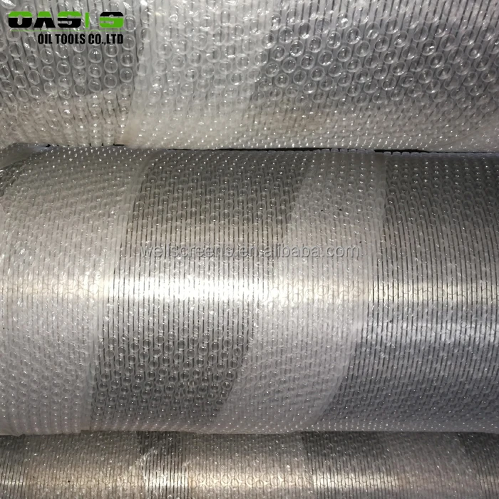 Deep well drilling continuous slot wire wrapped johnson water well screens