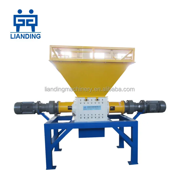 Plastic scrap shredding machine for waste plastic recycling line