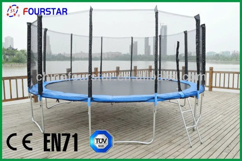 Rectangle Trampoline with Net Enclosure