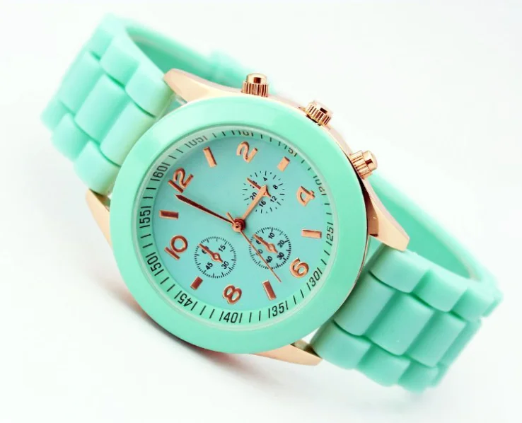 2014 new product geneva silicone watch for ladies women watches made in china cheap silicone quartz watch china manufacturer