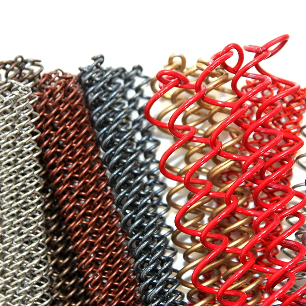 Decorative Mesh Chain Mail Curtain / Decorative Aluminum Metal Mesh Curtain / Metal Coil Drapery