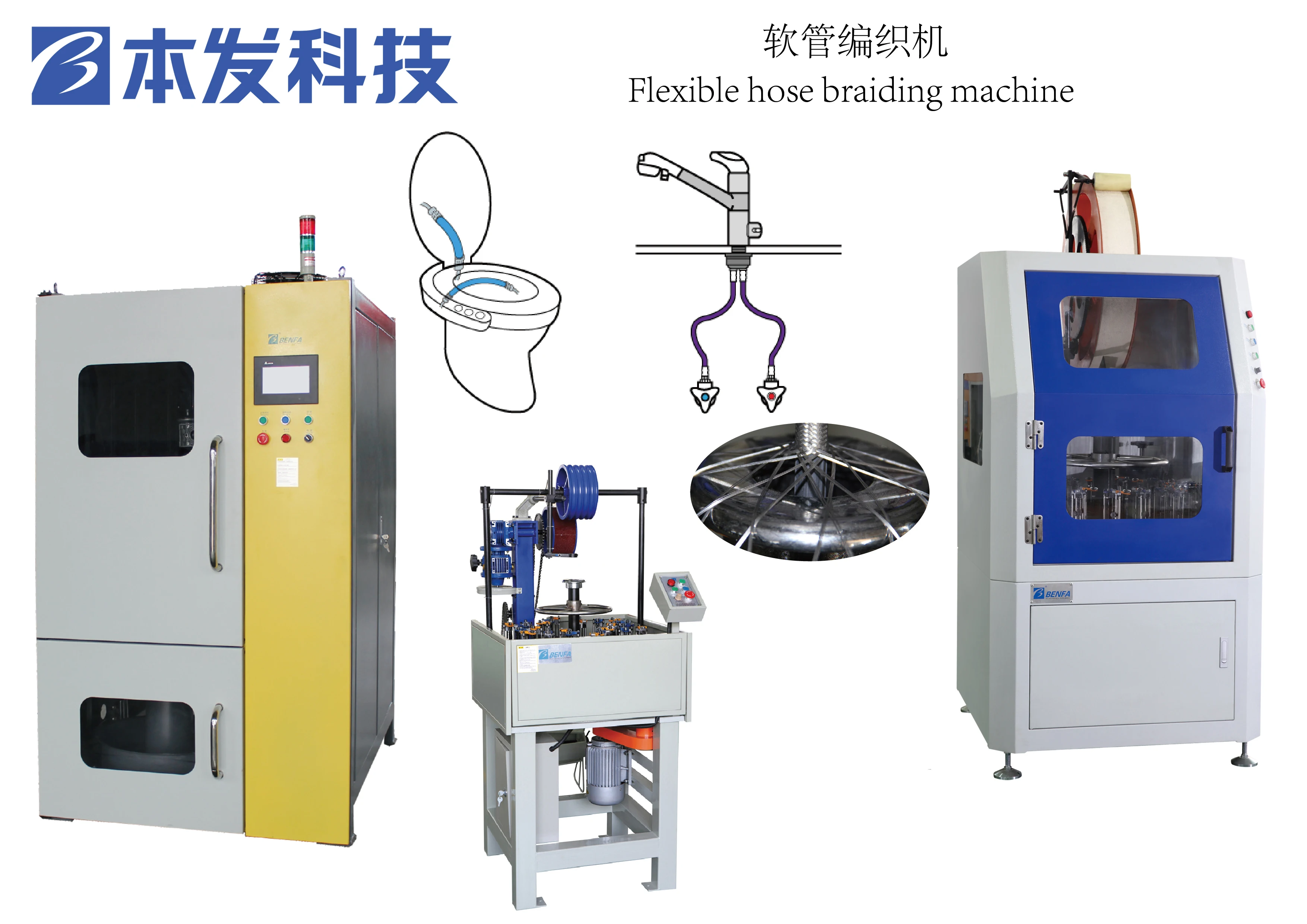 BenFa High Speed Polyester Yarn Braiding Machine