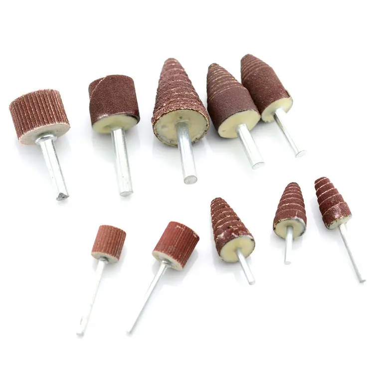 mini die grinder accessaries abrasive tool Mounted Flap Wheel with 1/4-Inch Shank grinding head for stainless metal polishing