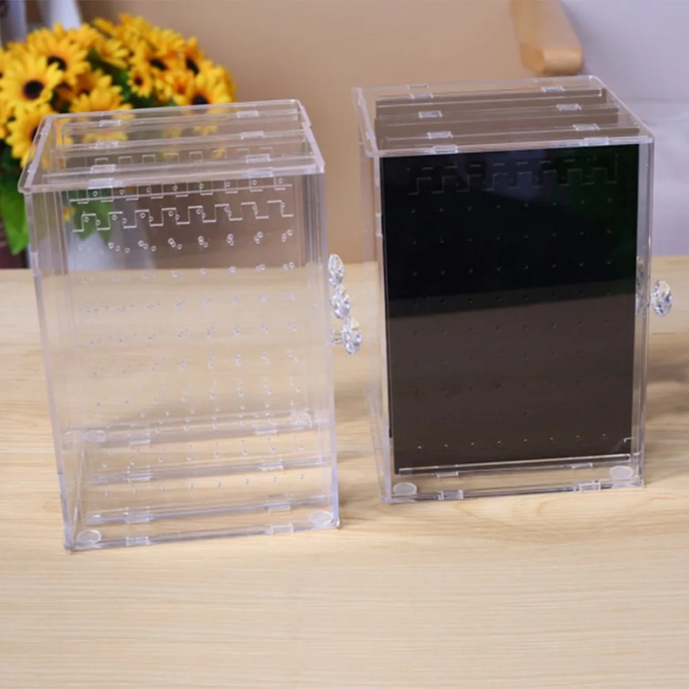 3 Black Drawers Fashion Design Transparent Acrylic Jewelry Storage Box Organizer Earring Display Stand Showcase Necklace Holder