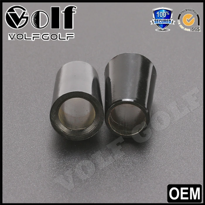 Solid Black Golf Ferrule for Driver Fairway Wood Graphite Shaft and Iron Shaft Can Customized 0.335 0.350 0.355 0.370ID