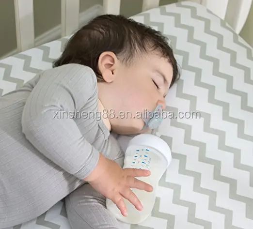 2 pack 100% Jersey Cotton Baby Crib Fitted Sheet crib sheets