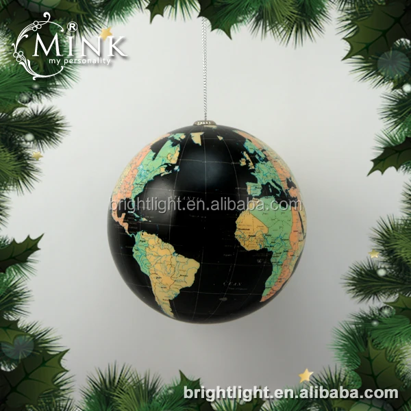 
best-selling decorative map christmas ball 