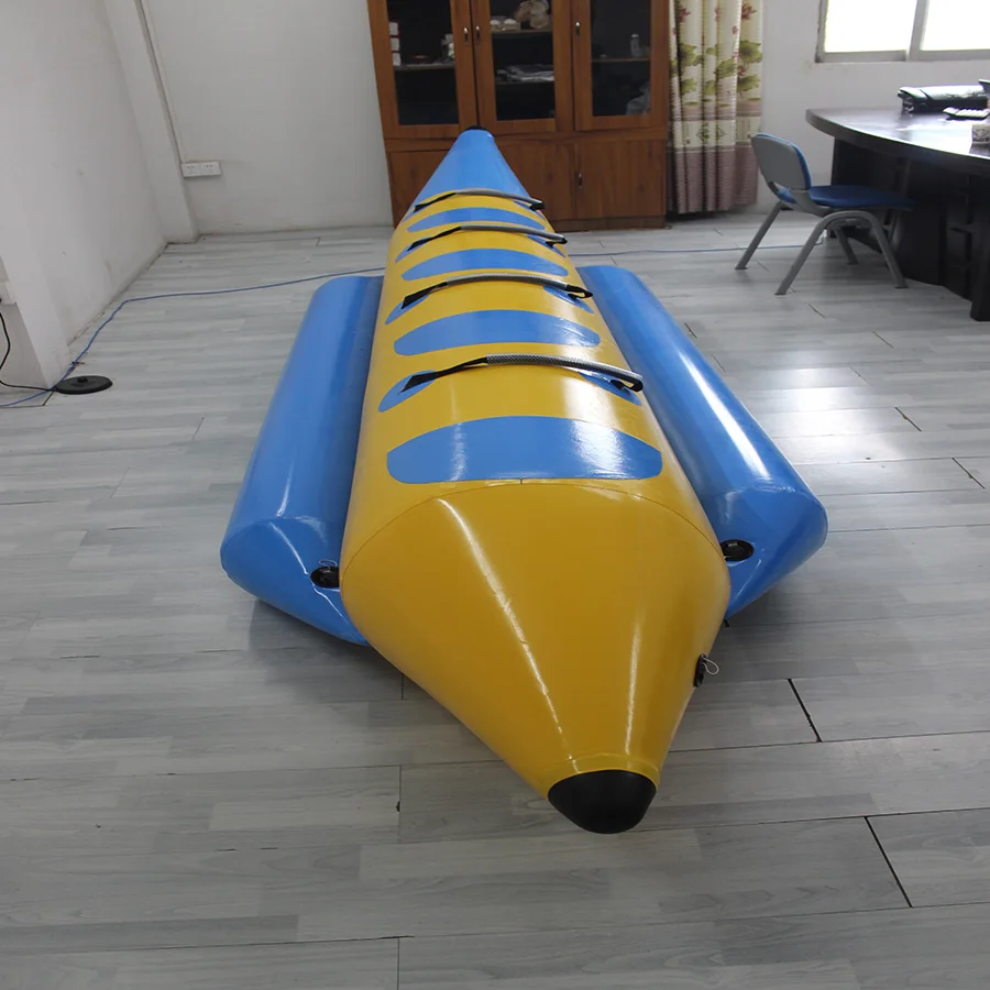 Inflatable Water Sport Game Banana Boat Professional Manufacturer  PVC Inflatable Boat for 10 Persons
