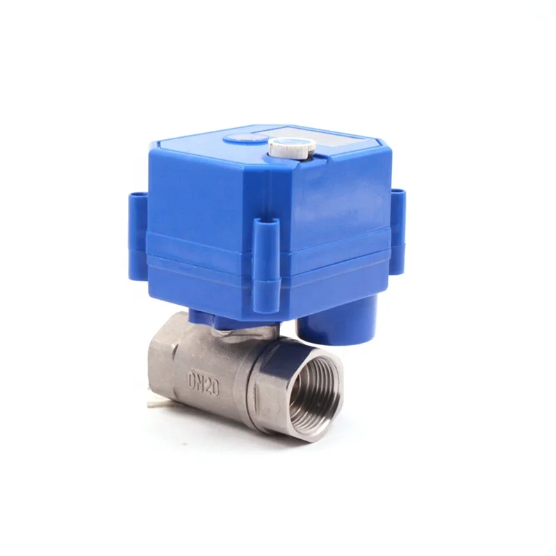 CWX-25S mini electric actuator motor water ball valve 5V 12V 24V 110V 220V motorized ball valve automatic shut-off valve