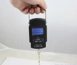 FREE SHIPPING hot sales Electronic Digital Handing Pocket Scale 50kg 10g Portable Luggage Fishing scales kitchen hook balance