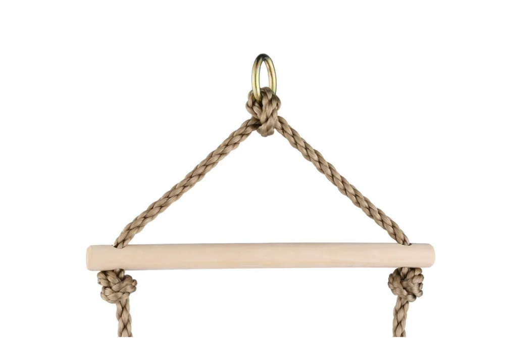 Hot sales with FEC wood Playground Climbing Wooden Rope Ladder for Kids Indoor/Outdoor