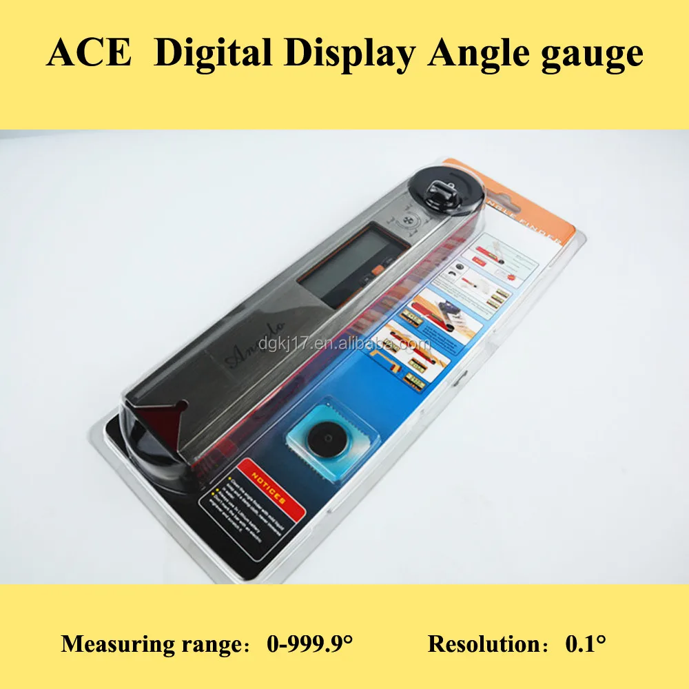 Electronic Digital Angle Finder Meter Protractor/Goniometer Ruler 360 Degree Angle Steel 200mm 2-in-1