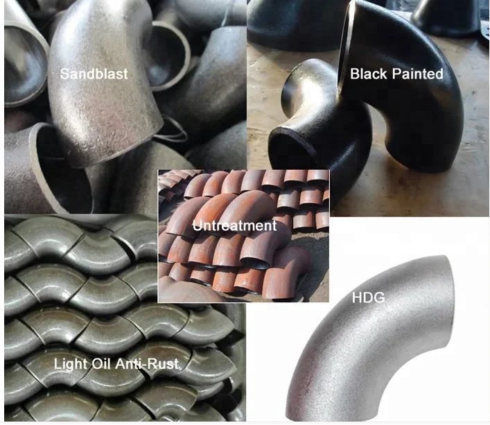 ansi b16.9 carbon steel pipe fittings elbow 45/60/90 degree 10in schedule 80 seamless bend elbows
