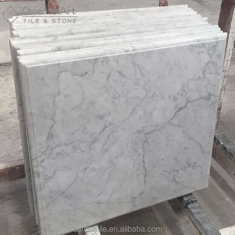 Top quality bianco carrara white marble table top