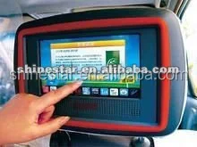 IR body sensor 9 inch TFT LCD car cab taxi headrest 4G wireless network advertising touchscreen monitor with APK software