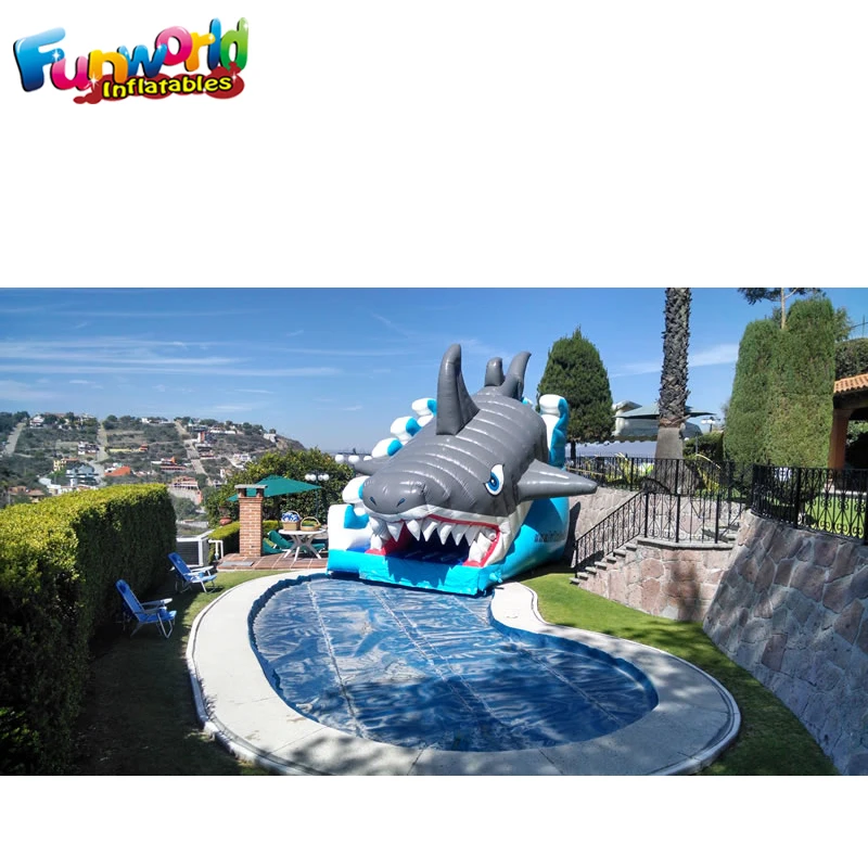 Большая водная горка надувной коммерческий парк надувные горки