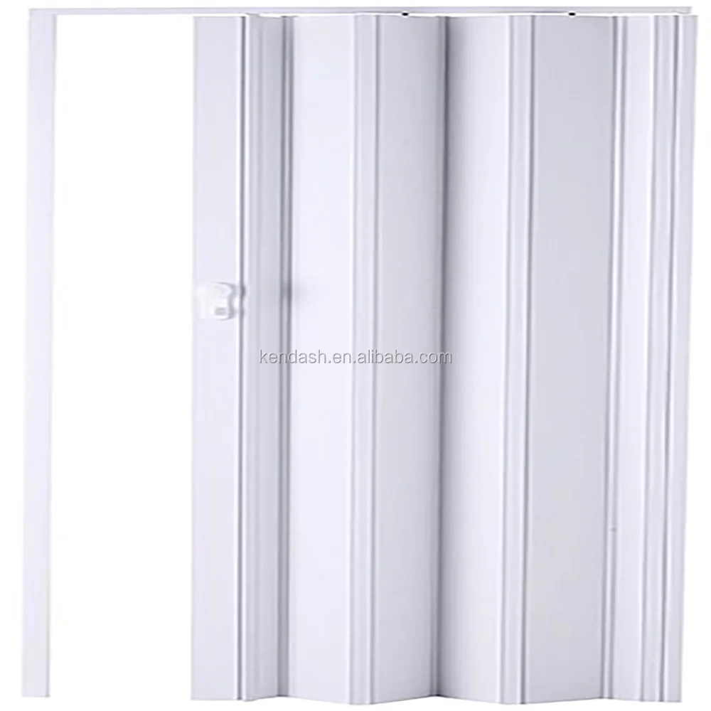 China Alibaba Supplier Plastic Interior bathroom folding door toilet door PVC door